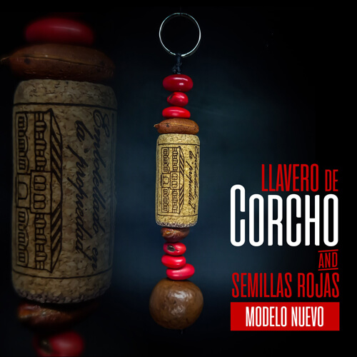 Llavero de Corchos And Semillas Modelo 1 - Studio StrigoiDan MX